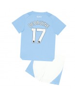 Manchester City Kevin De Bruyne #17 Kotipaita Lasten 2023-24 Lyhythihainen (+ shortsit)